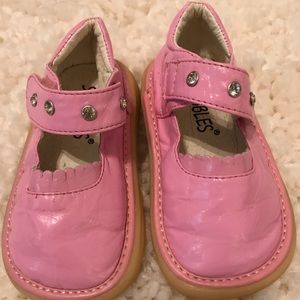 Pink Mary Janes Scribbles shoes